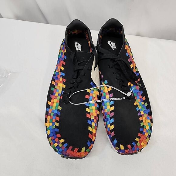 Nike Air Footscape Woven Rainbow Black Multicolor Men’s Size 13 FB1959-002 Retro - Picture 5 of 7
